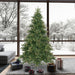 9'Hx61"W Mixed Country Artificial Christmas Tree w/Pinecone & Grapevine, Unlit -Green/Brown - A801683
