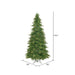 12'Hx76"W Slim Mixed Country Artificial Christmas Tree w/Pinecone & Grapevine, Unlit -Green/Brown - A801690