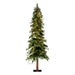 6'Hx36"W Mixed Country Artificial Alpine Tree w/Pinecone & Grapevine, LED Pre-Lit -Green/Brown - A801961LED