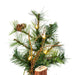 6'Hx36"W Mixed Country Artificial Alpine Tree w/Pinecone & Grapevine, LED Pre-Lit -Green/Brown - A801961LED