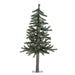 3'Hx21"W Natural Trunk Alpine Artificial Christmas Tree, Unlit -Green - A805130