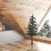 3'Hx21"W Natural Trunk Alpine Artificial Christmas Tree, Unlit -Green - A805130