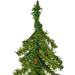 4'Hx25.5"W Natural Trunk Alpine Artificial Christmas Tree, Micro LED Pre-Lit (Multi-Mode) -Green - A805141LEDCC