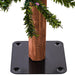 4'Hx25.5"W Natural Trunk Alpine Artificial Christmas Tree, Micro LED Pre-Lit (Multi-Mode) -Green - A805141LEDCC