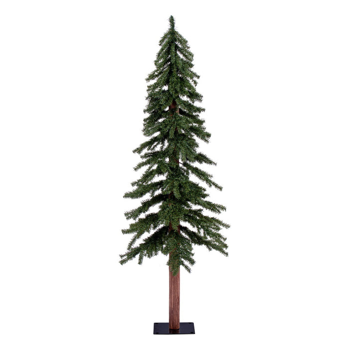 5'Hx25"W Natural Trunk Alpine Artificial Christmas Tree, Unlit -Green - A805150