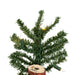 5'Hx28"W Natural Trunk Alpine Artificial Christmas Tree, LED Pre-Lit -Green - A805151LED