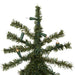 5'Hx28"W Natural Trunk Alpine Artificial Christmas Tree, LED Pre-Lit -Green - A805151LED