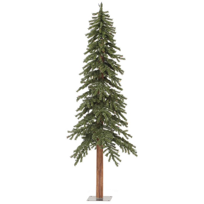 6'Hx33"W Natural Trunk Alpine Artificial Christmas Tree, Unlit -Green - A805160