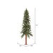 6'Hx33"W Natural Trunk Alpine Artificial Christmas Tree, Unlit -Green - A805160