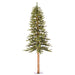 6'Hx33"W Natural Trunk Alpine Artificial Christmas Tree, Micro LED Pre-Lit (Multi-Mode) -Green - A805161LEDCC