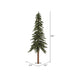 7'Hx44"W Natural Trunk Alpine Artificial Christmas Tree, Unlit -Green - A805170