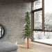 7'Hx44"W Natural Trunk Alpine Artificial Christmas Tree, LED Pre-Lit -Green - A805171LED