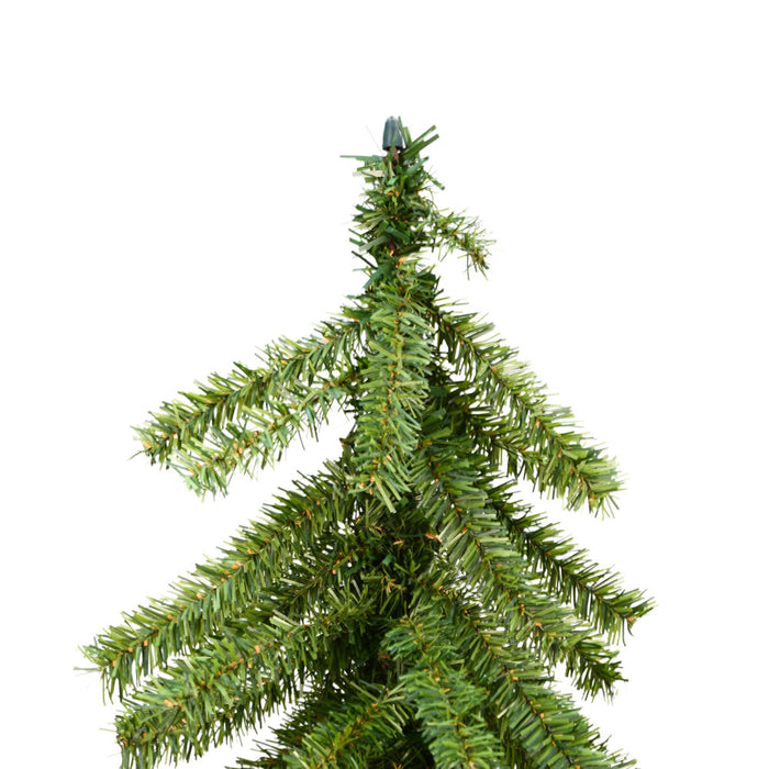 4'Hx25"W Set Of Natural Trunk Alpine Artificial Christmas Trees, Unlit -Green - A805180