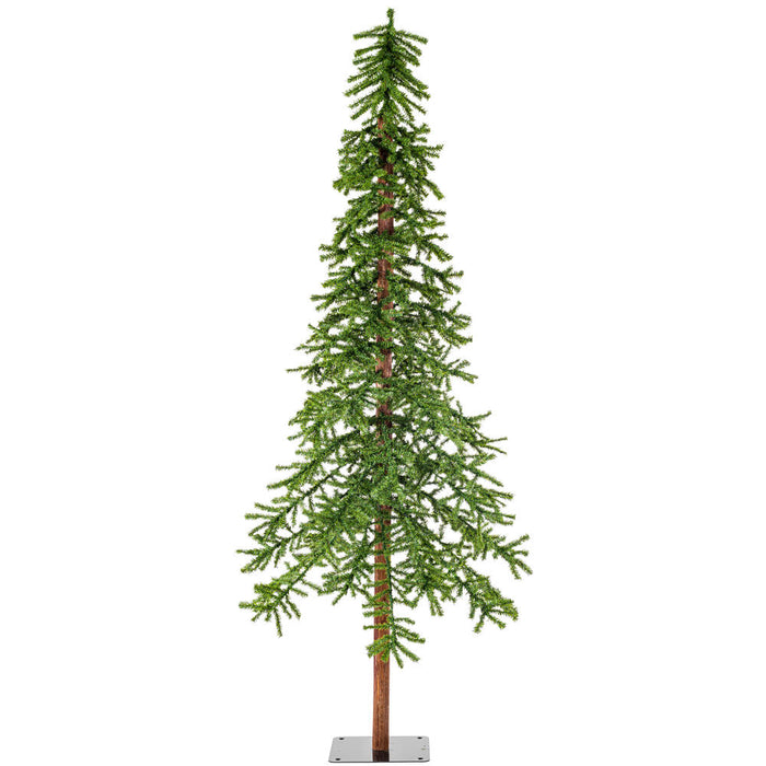 8'Hx50"W Natural Trunk Alpine Artificial Christmas Tree, Unlit -Green - A805190