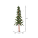 9'Hx56"W Natural Trunk Alpine Artificial Christmas Tree, LED Pre-Lit -Green - A805196LED