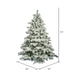6'6"Hx62"W Flocked Alaskan Pine Artificial Christmas Tree, Unlit -White - A806365