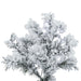 7'6"Hx68"W Flocked Alaskan Pine Artificial Christmas Tree, LED Pre-Lit -White - A806376LED