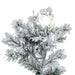 10'Hx82"W Flocked Alaskan Pine Artificial Christmas Tree, G50 & LED Pre-Lit -White - A806388LED
