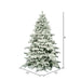 9'Hx73"W Flocked Alaskan Pine Artificial Christmas Tree, Unlit -White - A806380