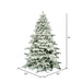 10'Hx82"W Flocked Alaskan Pine Artificial Christmas Tree, Unlit -White - A806385
