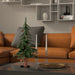 2'Hx14"W Natural Trunk Alpine Artificial Christmas Tree With Pinecone & Vines, Unlit -Green - A807220
