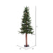 5'Hx27"W Natural Trunk Alpine Artificial Christmas Tree With Pinecone & Vines, Unlit -Green - A807250