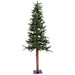 5'Hx27"W Natural Trunk Alpine Artificial Christmas Tree With Pinecone & Vines, Unlit -Green - A807250