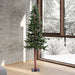 6'Hx33"W Natural Trunk Alpine Artificial Christmas Tree With Pinecone & Vines, Unlit -Green - A807260