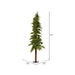 6'Hx33"W Natural Trunk Alpine Artificial Christmas Tree With Pinecone & Vines, LED Pre-Lit -Green - A807261LED
