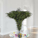 7'6"Hx95"W Upside-Down Pine Artificial Christmas Tree, LED Pre-Lit -Green - A860176LED