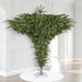 9'Hx102"W Upside-Down Pine Artificial Christmas Tree, LED Pre-Lit -Green - A860181LED