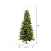 6'6"Hx41"W Slim Camdon Fir Artificial Christmas Tree, LED Pre-Lit -Green - A860866LED