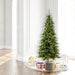 6'6"Hx41"W Slim Camdon Fir Artificial Christmas Tree, Micro LED Pre-Lit (Multi-Mode) -Green - A860868LEDCC