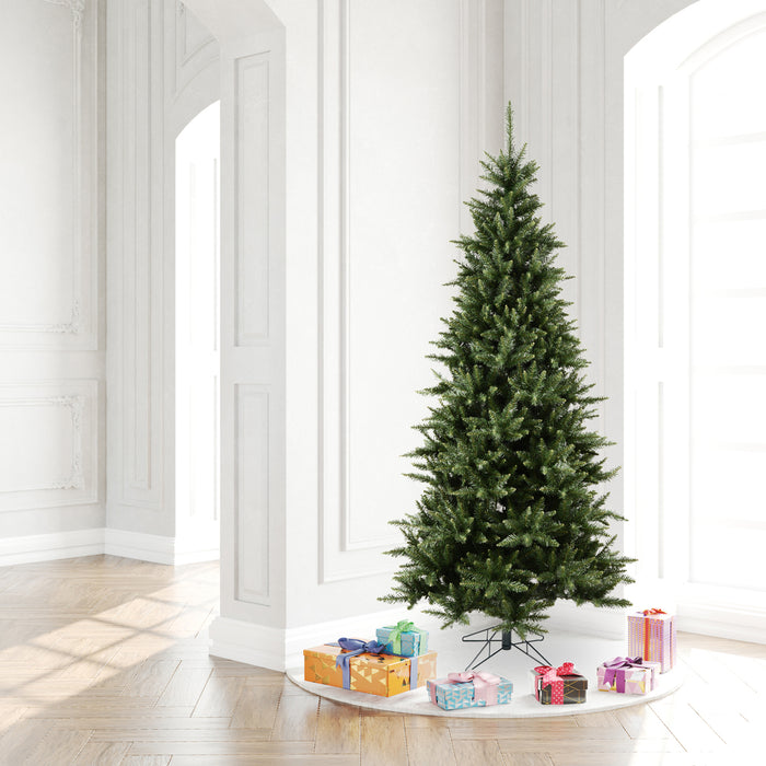 7'6"Hx45"W Slim Camdon Fir Artificial Christmas Tree, Unlit -Green - A860875