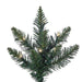 12'Hx66"W Slim Camdon Fir Artificial Christmas Tree, Micro LED Pre-Lit (Multi-Mode) -Green - A860893LEDCC