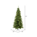 7'6"Hx45"W Slim Camdon Fir Artificial Christmas Tree, LED Pre-Lit -Green - A860876LED
