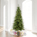 8'6"Hx50"W Slim Camdon Fir Artificial Christmas Tree, LED Pre-Lit -Green - A860881LED