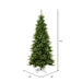 9'6"Hx54"W Slim Camdon Fir Artificial Christmas Tree, Unlit -Green - A860885