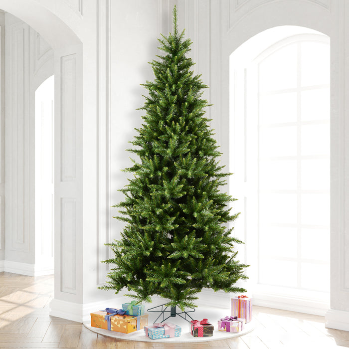 12'Hx66"W Slim Camdon Fir Artificial Christmas Tree, Unlit -Green - A860890