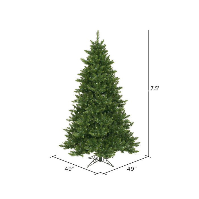 6'6"Hx49"W Camdon Fir Artificial Christmas Tree, Unlit -Green - A860965