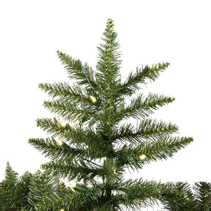 12'Hx80"W Camdon Fir Artificial Christmas Tree, LED Pre-Lit -Green - A860991LED