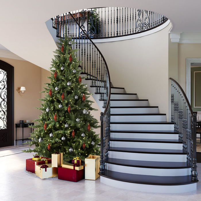 7'6"Hx55"W Camdon Fir Artificial Christmas Tree, Unlit -Green - A860975