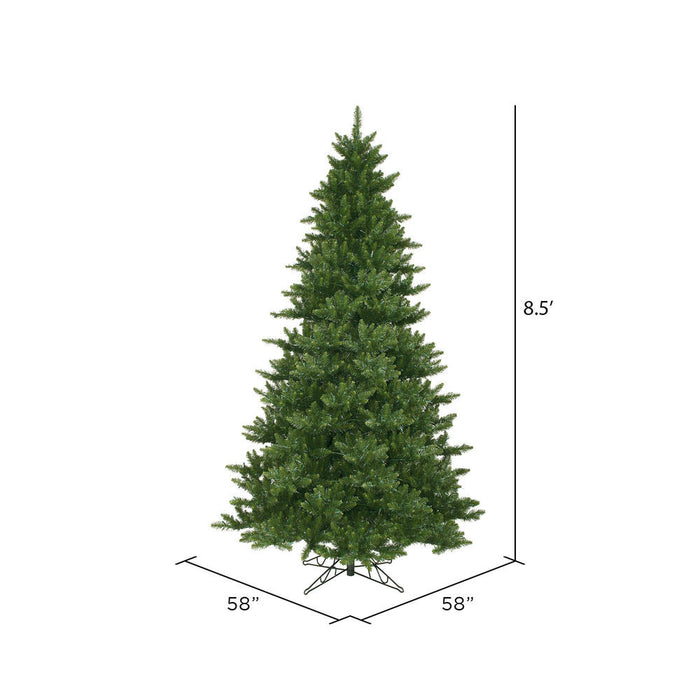 8'6"Hx58"W Camdon Fir Artificial Christmas Tree, Unlit -Green - A860980