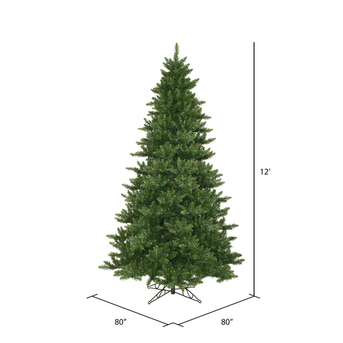 12'Hx80"W Camdon Fir Artificial Christmas Tree, Unlit -Green - A860990