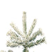 10'Hx66"W Flocked Sierra Artificial Christmas Tree, Unlit -White/Green - A862085