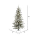 8'6"Hx58"W Flocked Sierra Artificial Christmas Tree, LED Pre-Lit -White/Green - A862081LED