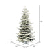 10'Hx66"W Flocked Sierra Artificial Christmas Tree, Unlit -White/Green - A862085