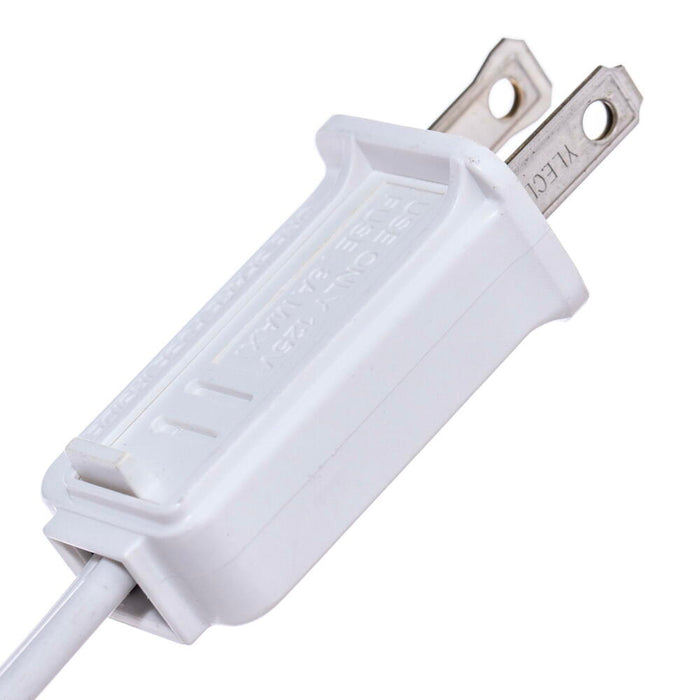 9'Hx49"W Flocked Slim White Spruce Artificial Christmas Tree, LED Pre-Lit -White - A893581LED