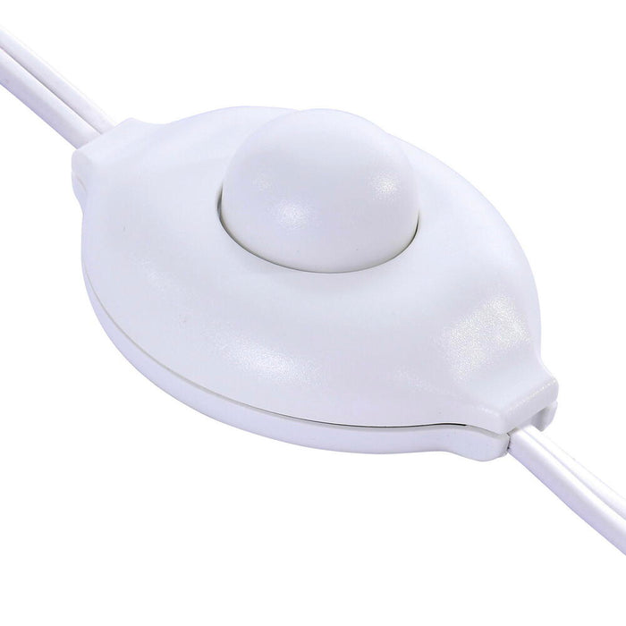 9'Hx49"W Flocked Slim White Spruce Artificial Christmas Tree, LED Pre-Lit -White - A893581LED