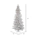 10'Hx55"W Flocked Slim White Spruce Artificial Christmas Tree, LED Pre-Lit -White - A893586LED